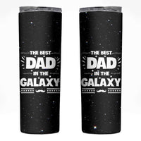 Funny Father's Day Gift For Dad Skinny Tumbler Best Dad In The Galaxy Christmas Birthday Gifts
