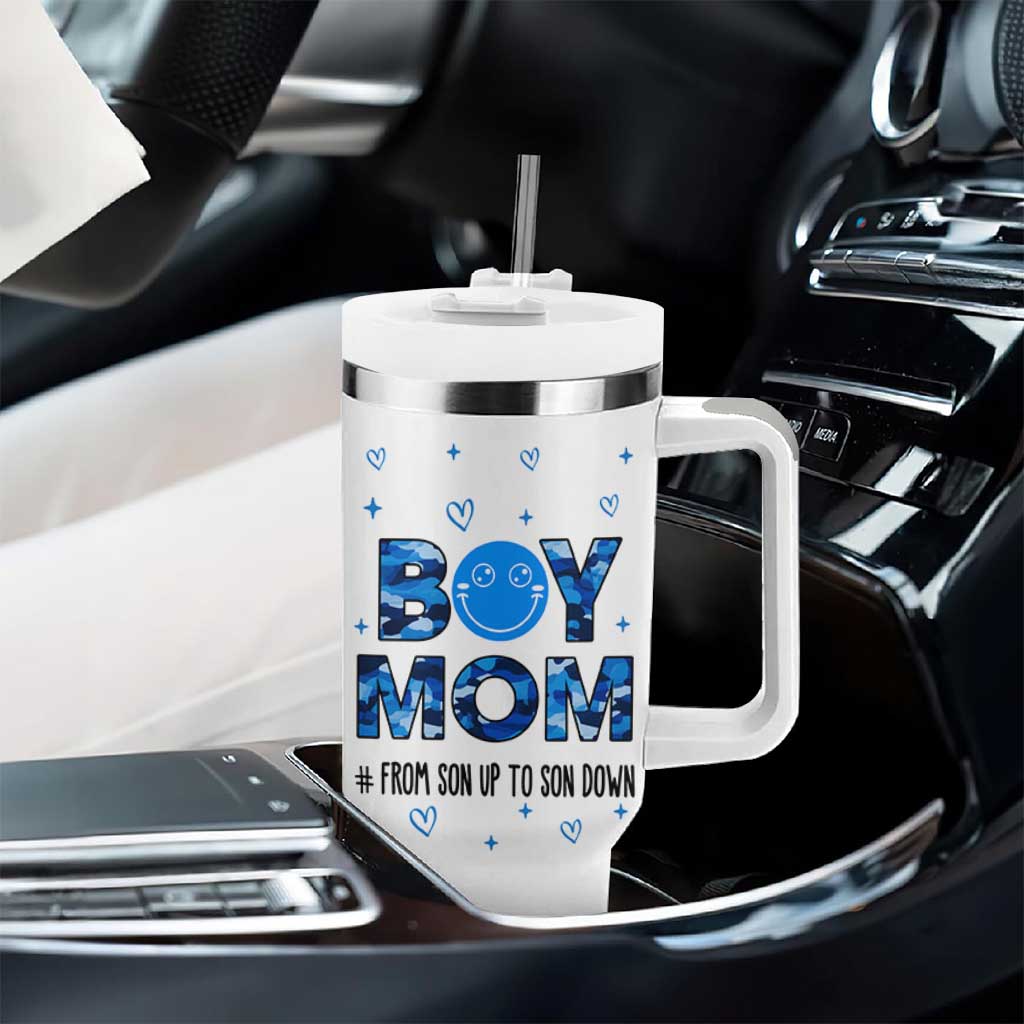 Boy Mom Tumbler With Handle First Mothers Day Gifts for New Moms Boy Mama