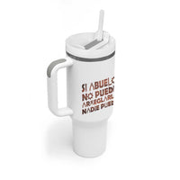 Abuelo Gifts Tumbler With Handle Spanish Si Abuelo no Puede arreglarlo nadie Puede para día del Padre