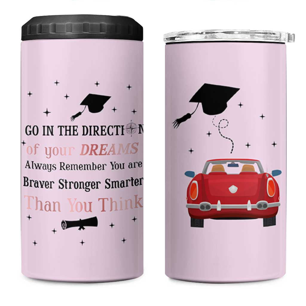 Graduation Gifts For Her 4 in 1 Can Cooler Tumbler Masters Degree College High School PhD Grad Gift