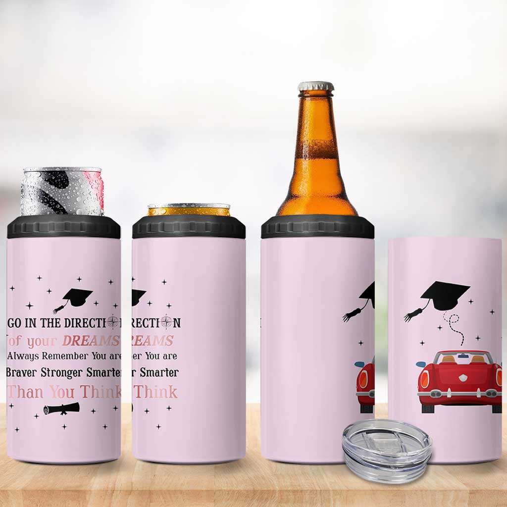 Graduation Gifts For Her 4 in 1 Can Cooler Tumbler Masters Degree College High School PhD Grad Gift