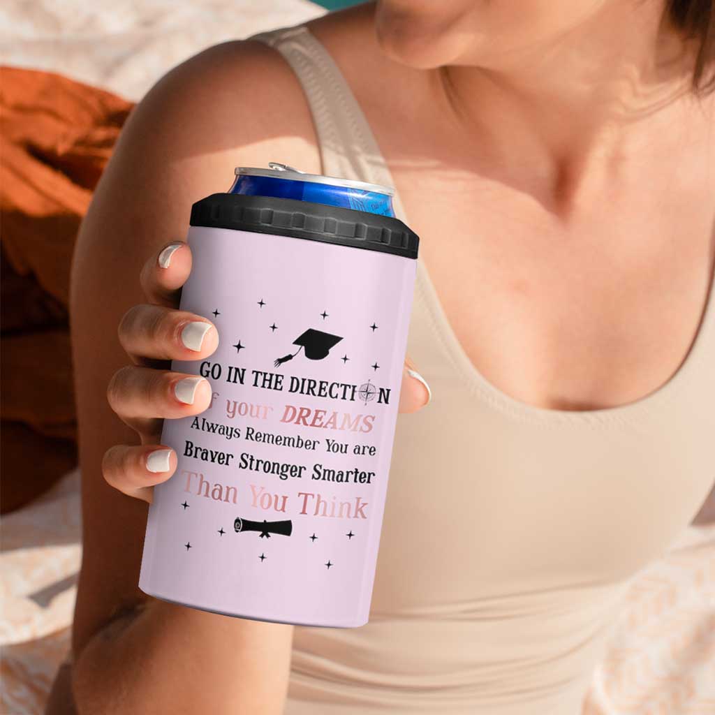 Graduation Gifts For Her 4 in 1 Can Cooler Tumbler Masters Degree College High School PhD Grad Gift