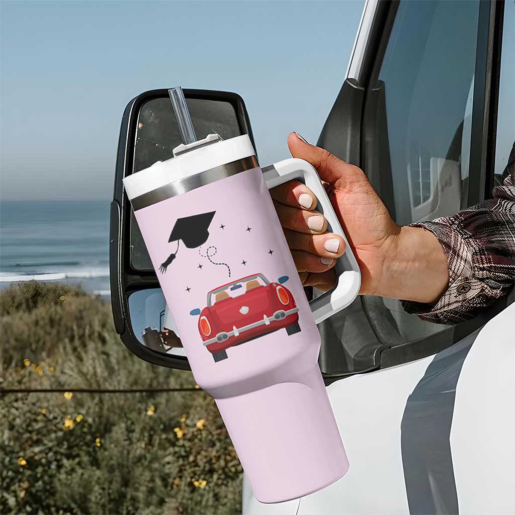 Graduation Gifts For Her Tumbler With Handle Masters Degree College High School PhD Grad Gift