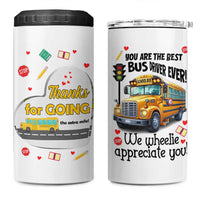 Bus Driver Gifts 4 in 1 Can Cooler Tumbler School Bus Driver Christmas Appreciation Retired Drivers Gift