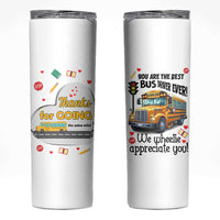 Bus Driver Gifts Skinny Tumbler School Bus Driver Christmas Appreciation Retired Drivers Gift