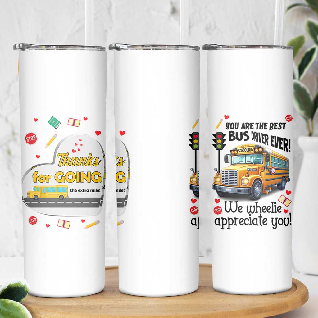 Bus Driver Gifts Skinny Tumbler School Bus Driver Christmas Appreciation Retired Drivers Gift
