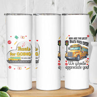 Bus Driver Gifts Skinny Tumbler School Bus Driver Christmas Appreciation Retired Drivers Gift