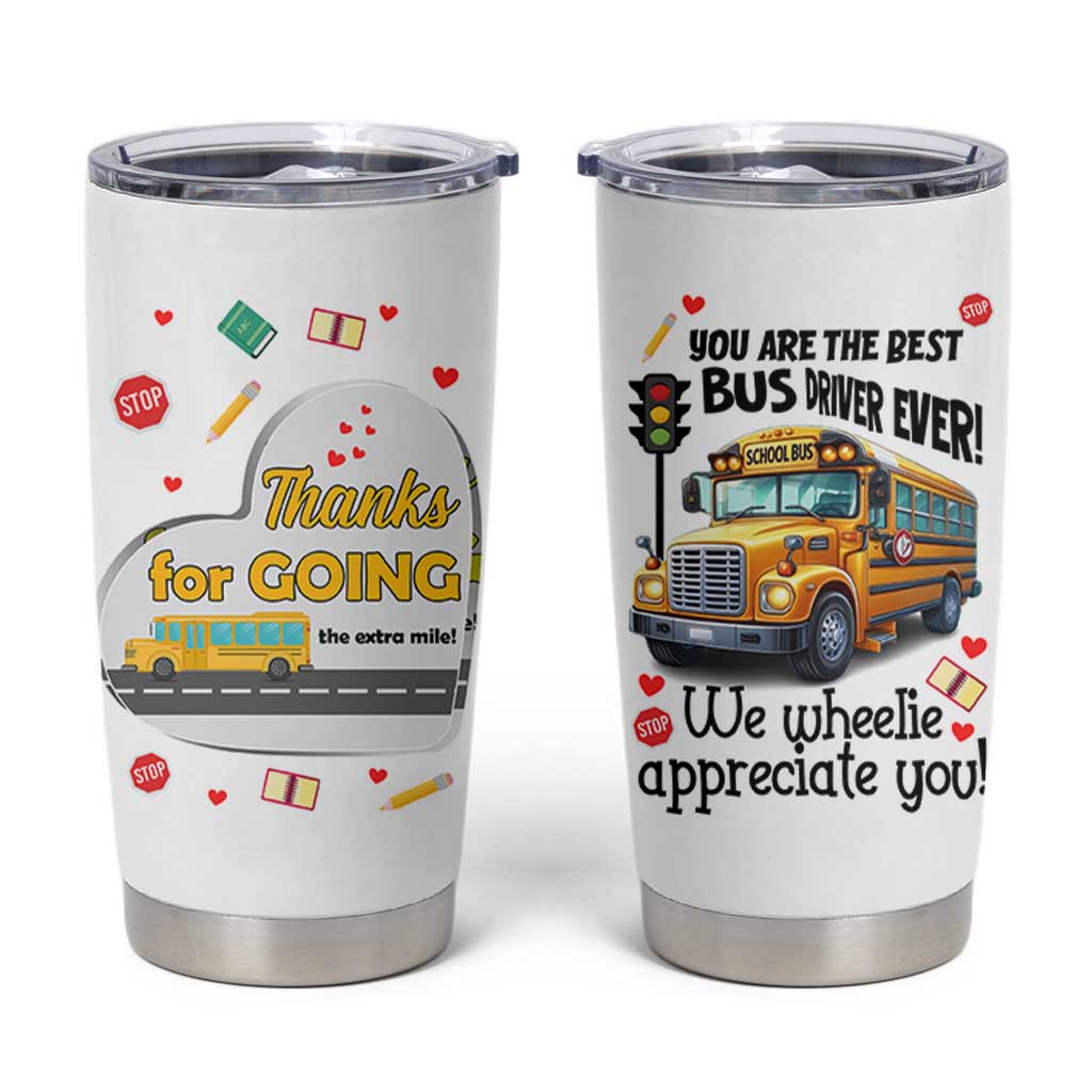 Bus Driver Gifts Tumbler Cup School Bus Driver Christmas Appreciation Retired Drivers Gift