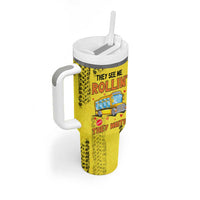 Best Bus Driver Ever Appreciation Tumbler With Handle They See Me Rollin They Waiting Job Pride - Wonder Print Shop