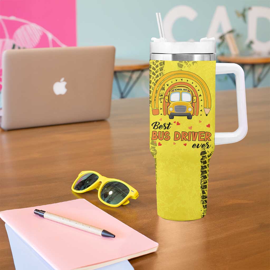 Best Bus Driver Ever Appreciation Tumbler With Handle They See Me Rollin They Waiting Job Pride - Wonder Print Shop
