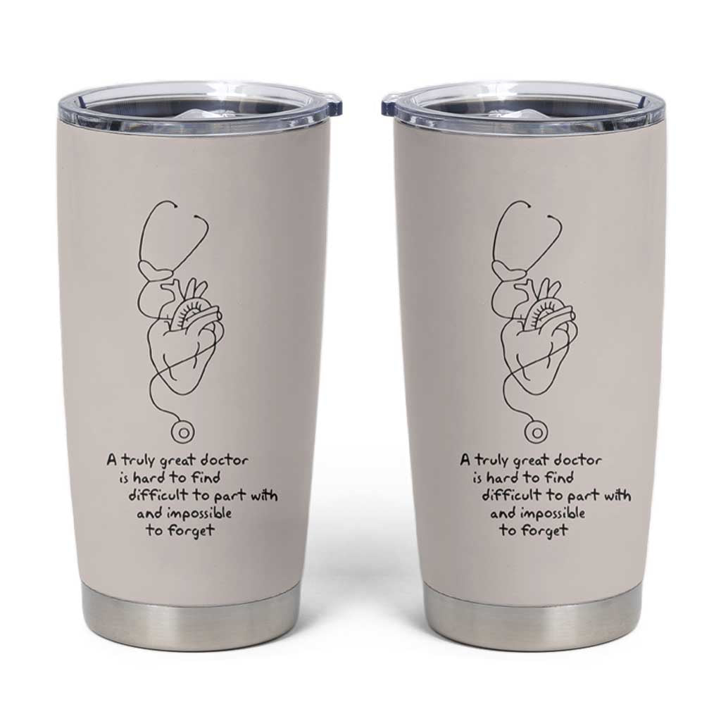 Appreciation Dr Tumbler Cup A Truly Great Doctor Is Hard To Find Thank You Gifts - Wonder Print Shop