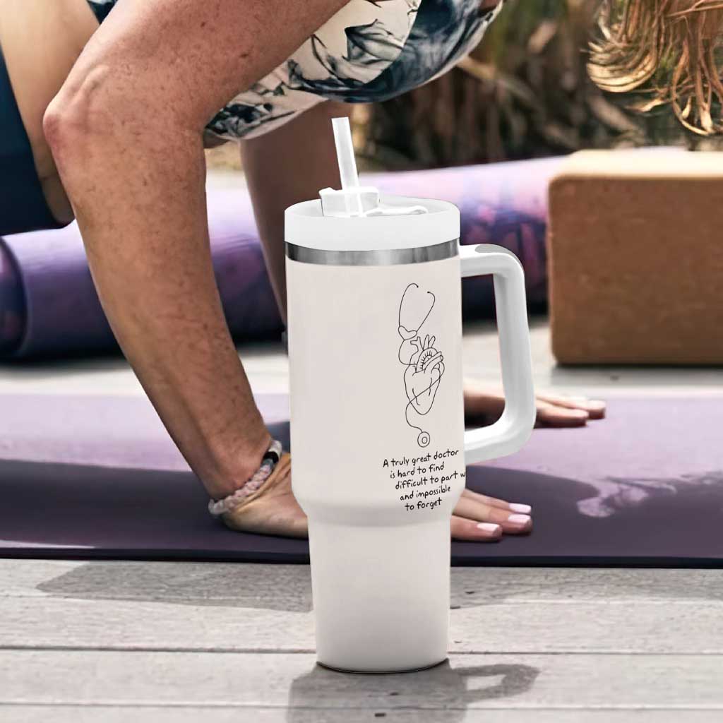 Appreciation Dr Tumbler With Handle A Truly Great Doctor Is Hard To Find Thank You Gifts - Wonder Print Shop