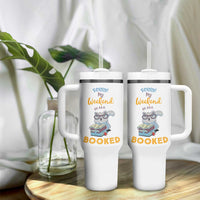 Funny Book Lovers Tumbler With Handle Sorry My Weekend Is All Booked - Wonder Print Shop