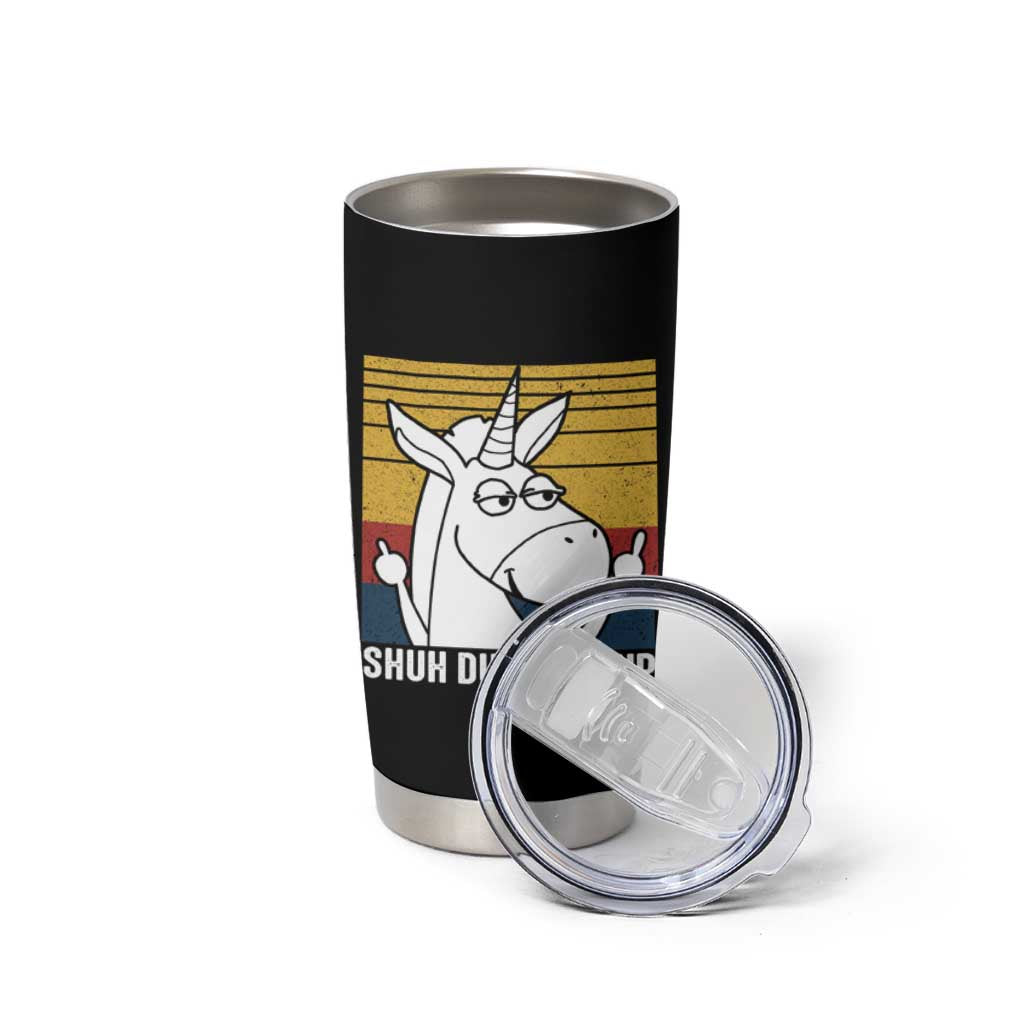 Funny Rude Tumbler Cup Shu Duh Fuh Cup Funny Gag Gifts for Friend Coworker - Wonder Print Shop