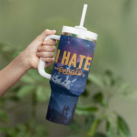 Funny Rude Bear Tumbler With Handle Shu Duh Fuh Cup I Hate People Funny Gag Gifts for Introverts - Wonder Print Shop