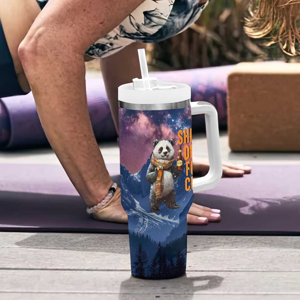 Funny Rude Bear Tumbler With Handle Shu Duh Fuh Cup I Hate People Funny Gag Gifts for Introverts - Wonder Print Shop