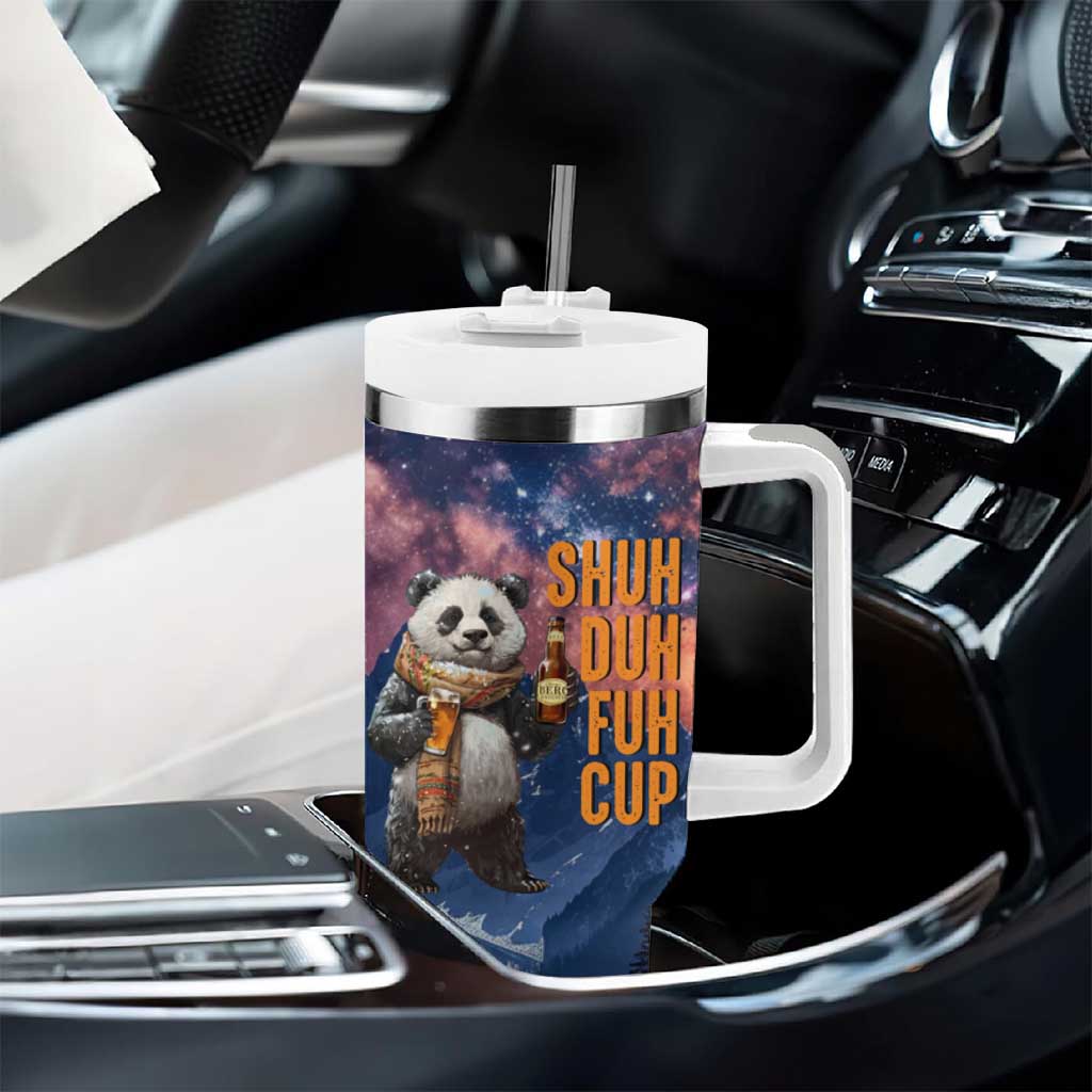 Funny Rude Bear Tumbler With Handle Shu Duh Fuh Cup I Hate People Funny Gag Gifts for Introverts - Wonder Print Shop