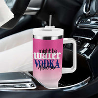 Funny Vodka Gifts Tumbler With Handle Might Be Vodka Funny Bar Gift for Drinkers - Wonder Print Shop