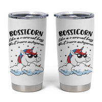 Thank You Gifts for Bosses Tumbler Cup Bossicorn Like A Normal Boss But More Awesome - Wonder Print Shop