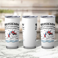 Thank You Gifts for Bosses Tumbler Cup Bossicorn Like A Normal Boss But More Awesome - Wonder Print Shop