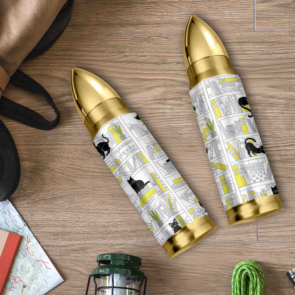 Book Lovers Gifts Bullet Tumbler Library Cat Bookish Gifts For Readers Librarian