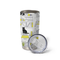 Book Lovers Gifts Tumbler Cup Library Cat Bookish Gifts For Readers Librarian