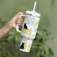 Book Lovers Gifts Tumbler With Handle Library Cat Bookish Gifts For Readers Librarian