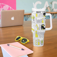 Book Lovers Gifts Tumbler With Handle Library Cat Bookish Gifts For Readers Librarian
