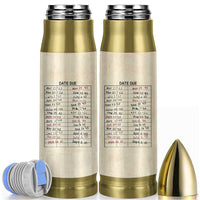 Library Due Date Card Bullet Tumbler Bookish Gifts For Readers Librarian