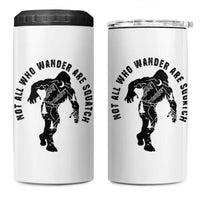 Bigfoot 4 in 1 Can Cooler Tumbler Sasquatch Outdoor Camping Mountain Nature Hiking Camp Lover Gift