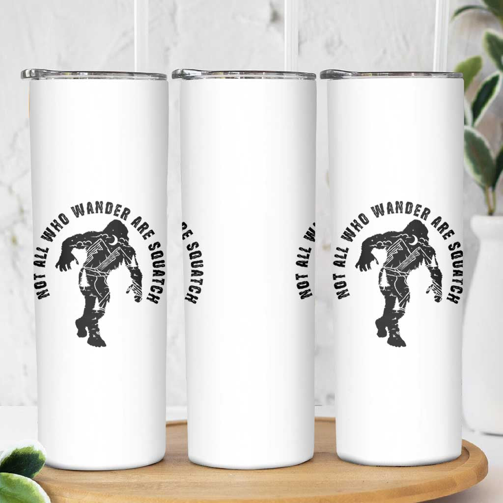 Bigfoot Skinny Tumbler Sasquatch Outdoor Camping Mountain Nature Hiking Camp Lover Gift