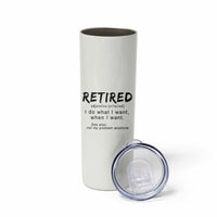 Funny Retirement Gifts Skinny Tumbler Retired Definition Coworker Gag Gifts