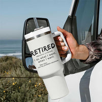Funny Retirement Gifts Tumbler With Handle Retired Definition Coworker Gag Gifts