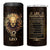Leo Birthday 4 in 1 Can Cooler Tumbler Born in July August Lion Zodiac Symbol Horoscope Astrology - Wonder Print Shop