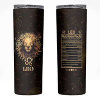 Leo Birthday Skinny Tumbler Born in July August Lion Zodiac Symbol Horoscope Astrology - Wonder Print Shop