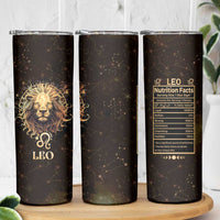 Leo Birthday Skinny Tumbler Born in July August Lion Zodiac Symbol Horoscope Astrology - Wonder Print Shop