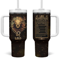 Leo Birthday Tumbler With Handle Born in July August Lion Zodiac Symbol Horoscope Astrology - Wonder Print Shop