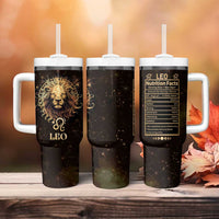 Leo Birthday Tumbler With Handle Born in July August Lion Zodiac Symbol Horoscope Astrology - Wonder Print Shop