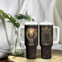 Leo Birthday Tumbler With Handle Born in July August Lion Zodiac Symbol Horoscope Astrology - Wonder Print Shop