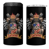 The Catfather 4 in 1 Can Cooler Tumbler Best Cat Dad Ever Funny Father's Day Cat Lover Gift
