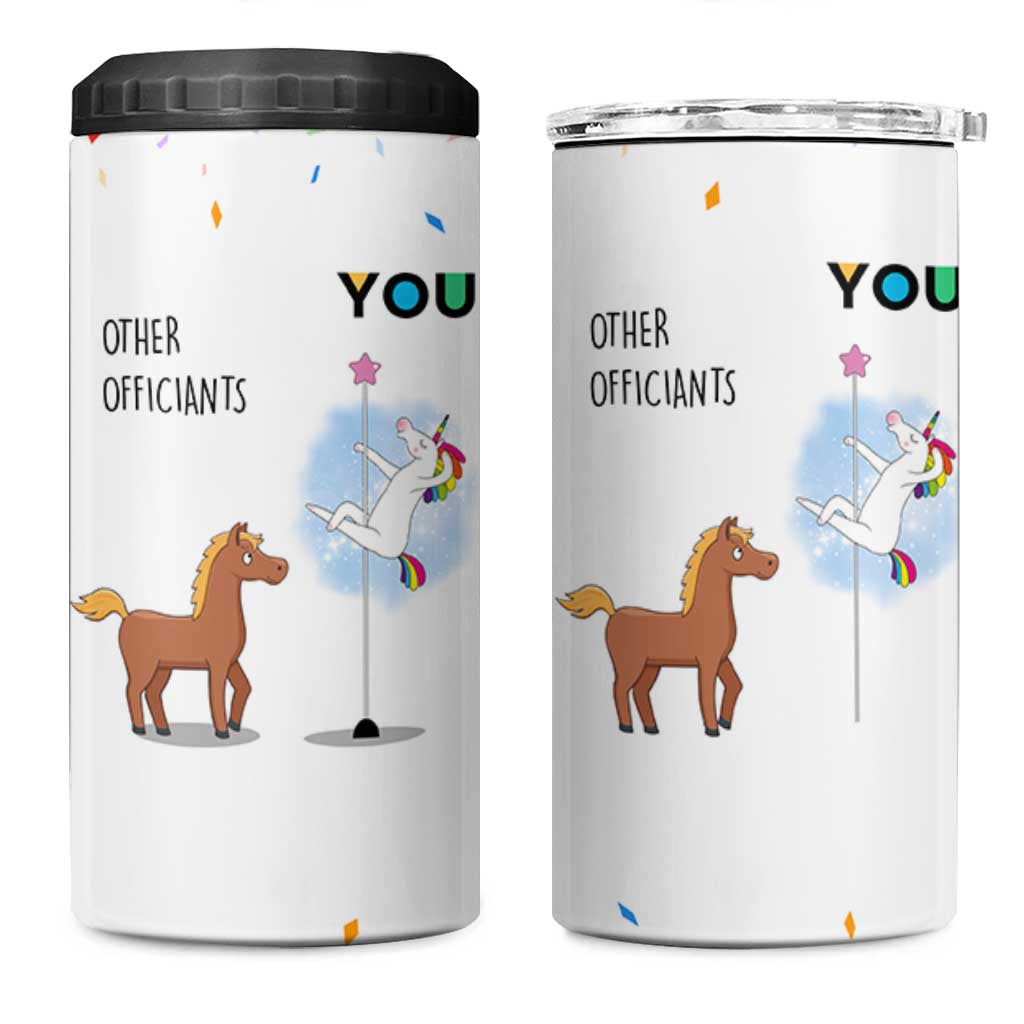 Officiant Gift 4 in 1 Can Cooler Tumbler Funny Thank You Presents For Engagement Wedding Day
