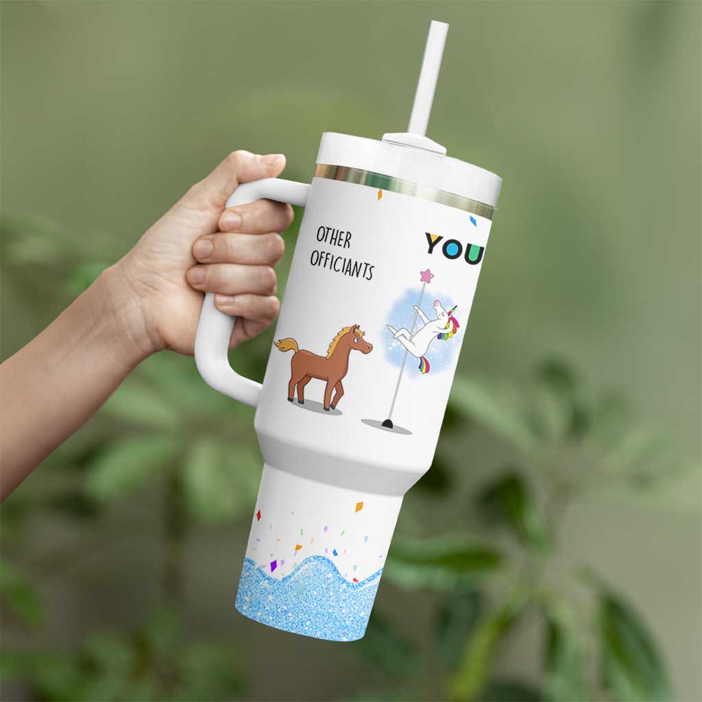 Officiant Gift Tumbler With Handle Funny Thank You Presents For Engagement Wedding Day