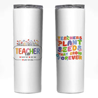 Teacher Life Skinny Tumbler Thank You For Helping Me Grow Best Teacher Appreciation Gifts