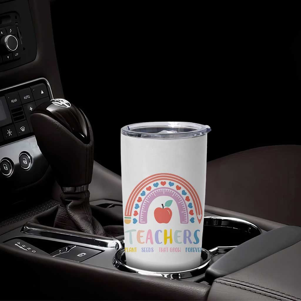 Teacher Tumbler Cup Teachers Plant Seeds That Grow Forever Teachers Day Gifts