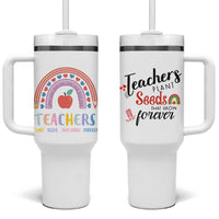 Teacher Tumbler With Handle Teachers Plant Seeds That Grow Forever Teachers Day Gifts