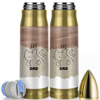 Funny Cat Dad Bullet Tumbler Father's Day Cat Lover Gag Gift