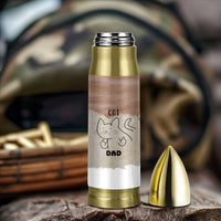 Funny Cat Dad Bullet Tumbler Father's Day Cat Lover Gag Gift
