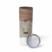 Funny Cat Dad Skinny Tumbler Father's Day Cat Lover Gag Gift
