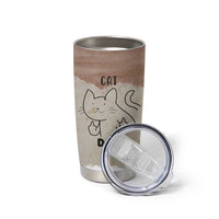Funny Cat Dad Tumbler Cup Father's Day Cat Lover Gag Gift