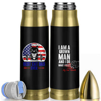 Best Cat Dad Ever Bullet Tumbler Funny Father's Day Cat Lover Gag Gift American Flag
